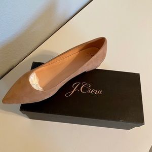 J. Crew Suede Pointy Toe Flats - BNIB